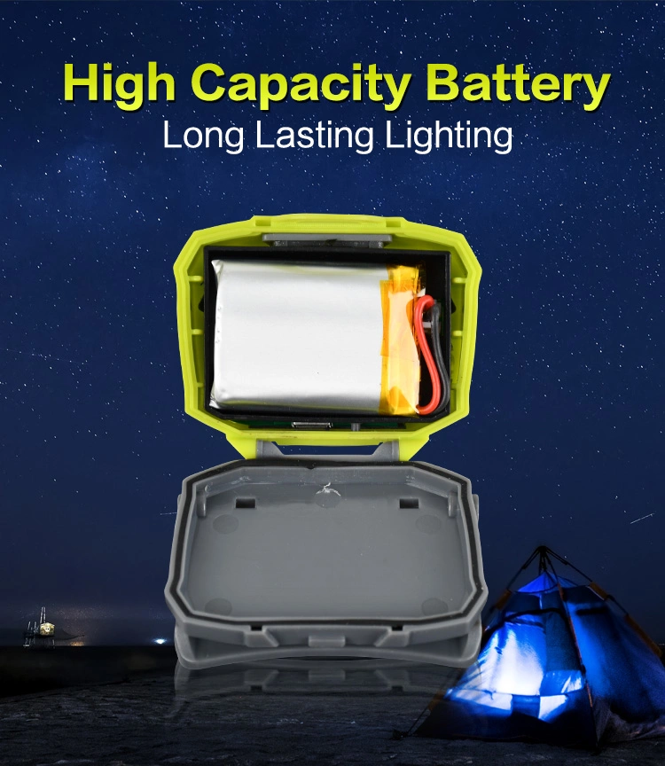 Brightenlux Hot Sale XPE COB LED Bulb Mini Hand Motion Sensor USB Charging LED Headlamp for Outdoor Running