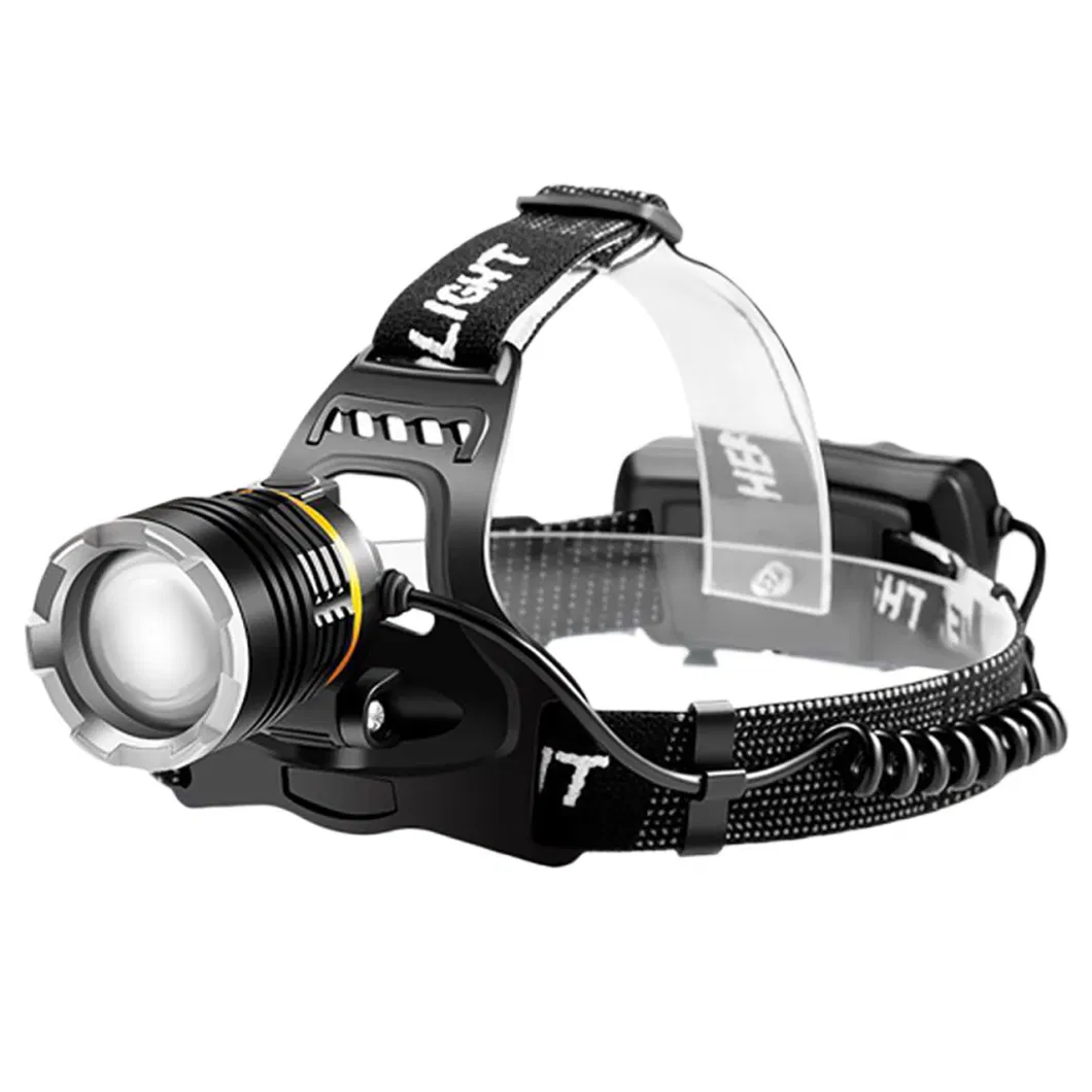 LED Sensor Strong Light Rechargeable Head Mounted Headlights