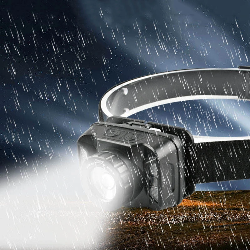Glodmore2 Modes Waterproof 300 Lumen Powerful Xpg SMD LED Rechargeable Sensor Headlamp Head