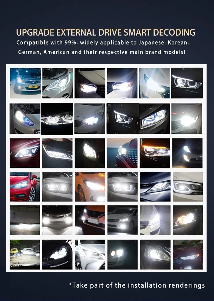 Hot Sales 9012 Single Light 130W 3570 LED Headlight White 6000K 6500K 13600lm 3570 Automobile LED Headlight