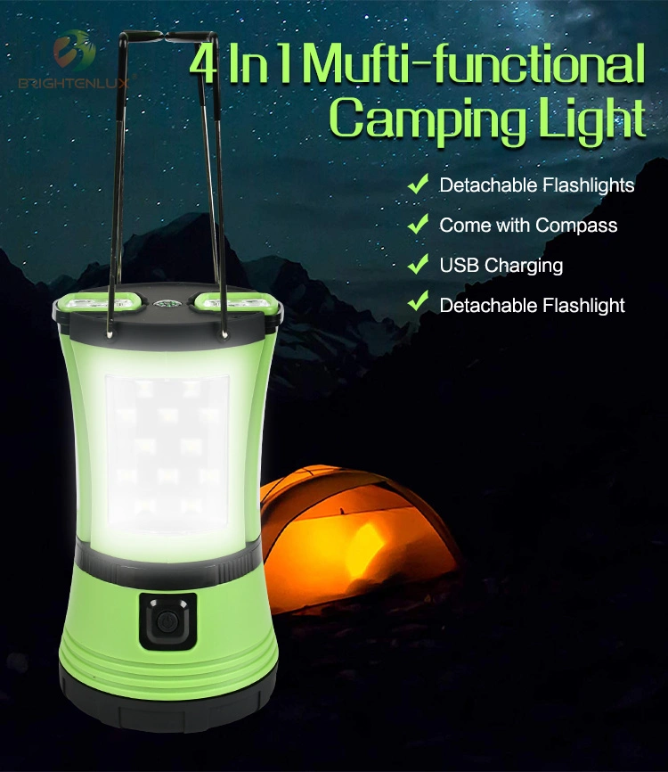 Brightenlux Rechargeable Camping Lantern, Waterproof Portable Plastic Emergency Outdoor Rechargeable LED Camping LED Lamp Lantern Lights