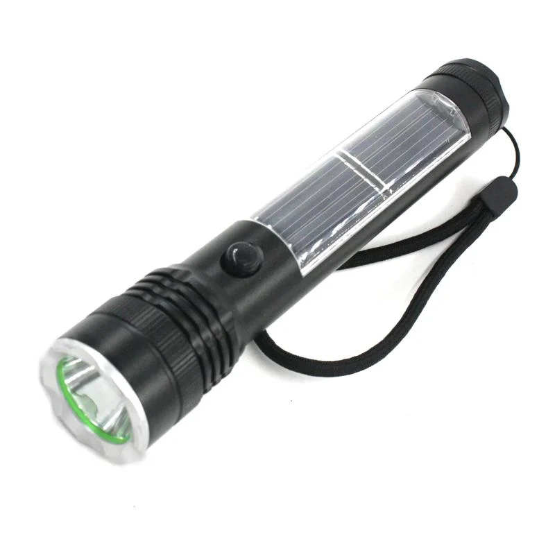 Goldmore10 Hot Sell 1+26 LED Flashlight LED Aluminum Solar Flashlight/26 LED Solar Torch for Emergency Use 3 AAA Battery Torch