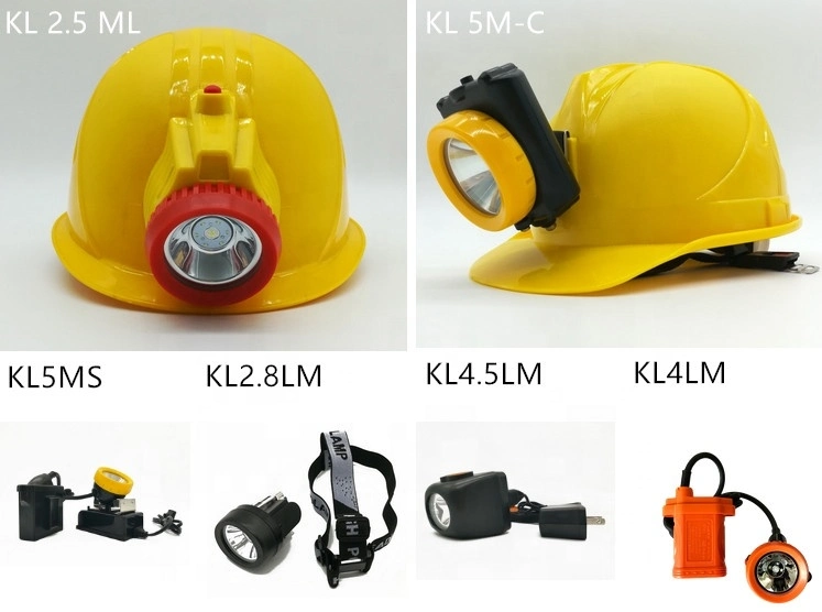 Rechargeable Safety Waterproof Mining Headlamp with Charger for Outdoor Camping Hunting Mining