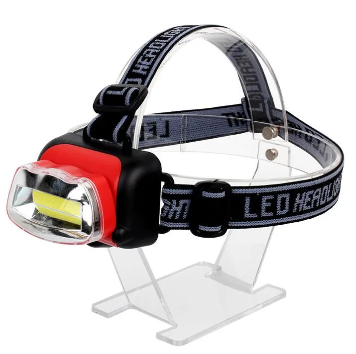 Cheap Plastic Camping Outdoor Waterproof COB LED Headlight