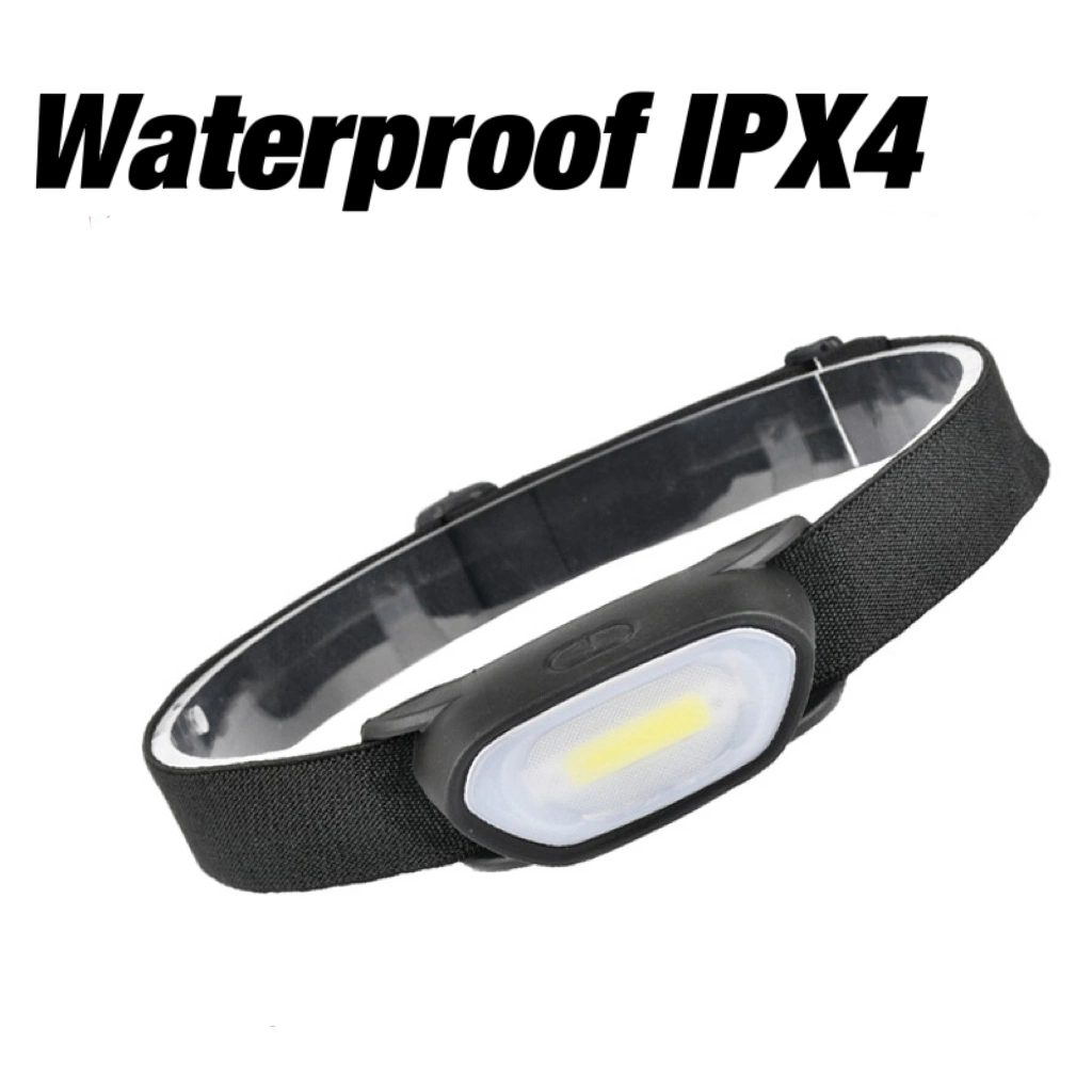 Battery Powered Mini Adjustable LED Head Torch Light Waterproof Ipx4 Emergency Headlight Portable Camping Headlamp