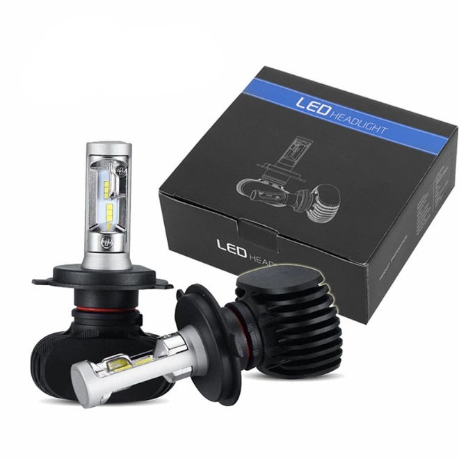 S1 Kit Lampada Farol Bombillo Luz LED Focos LED Kit Luces LED H4/H3/ H7/9005/9006 Super Bright Car COB Csp LED Headlight