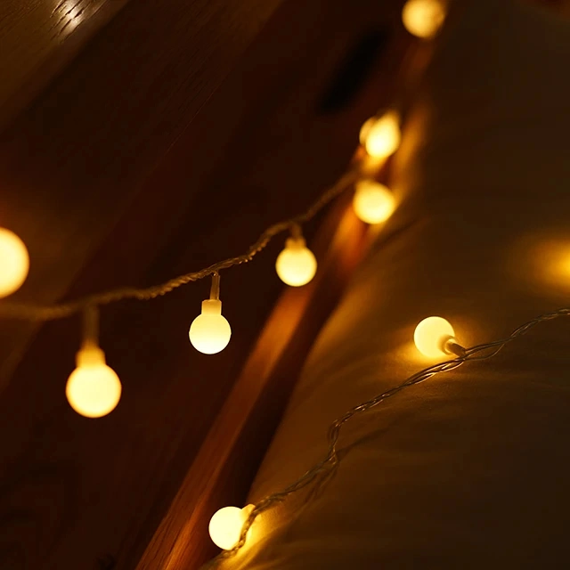 Outdoor Waterproof Camping Atmosphere Decorative Light String Christmas LED Ball Decoration Light