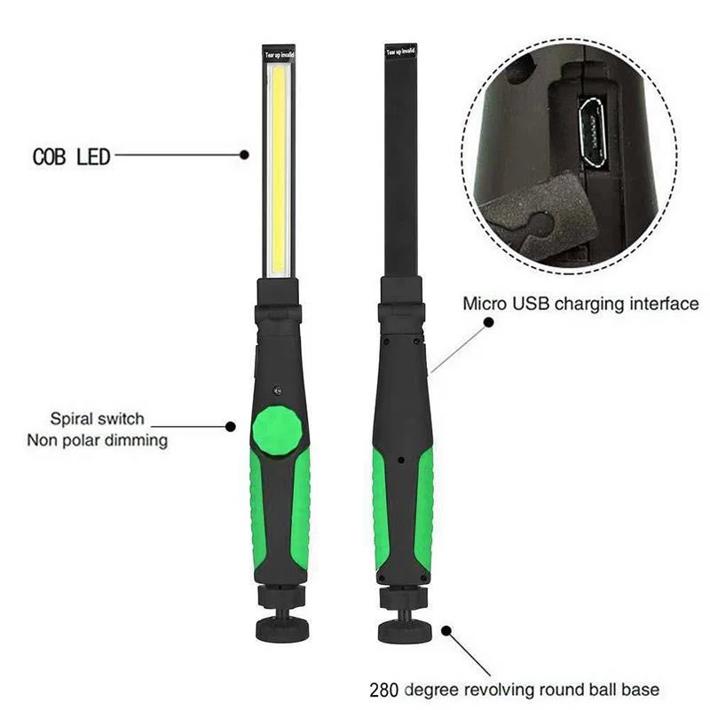 USB Rechargeable LED Camping Light with Magnet, Portable, White 6000K