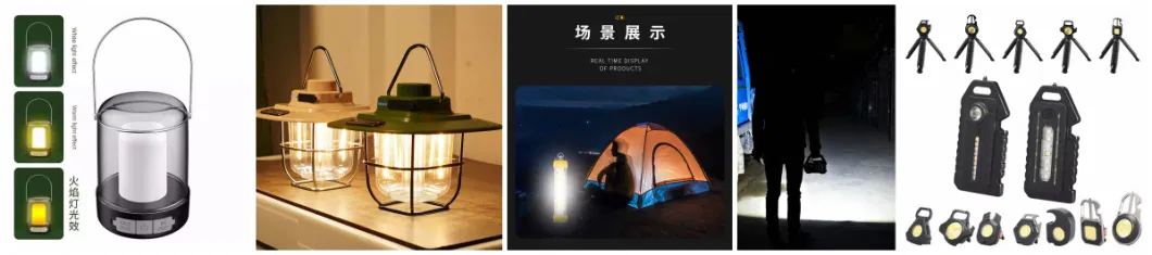 Solar Powered Camping Light Outdoor LED Emergency Light Camping Tent Light