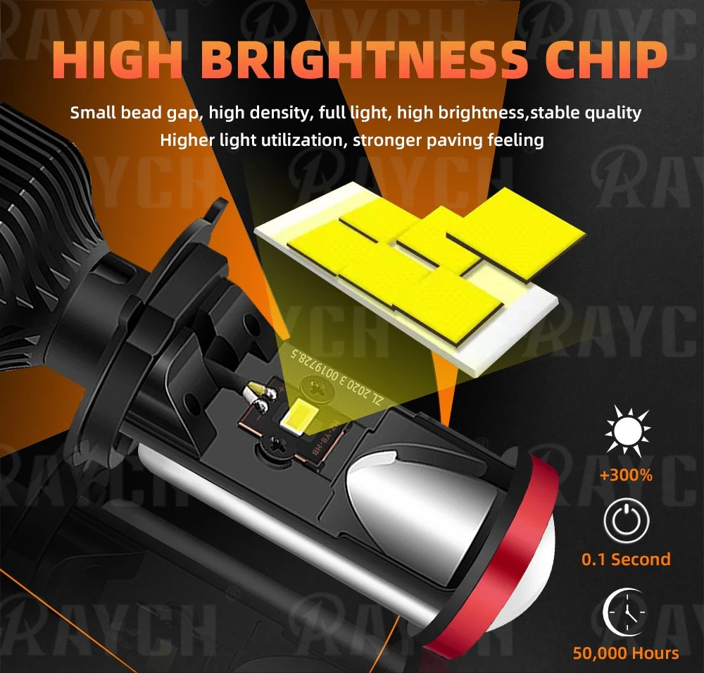 Wholesale H4 70W 8000lm 6500K LED Car Lights Y6 Canbus Design IP65 High Performance Projector Lens LED Headlight