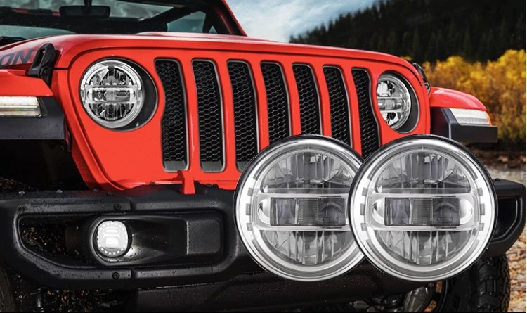 Factory Other Exterior Accessories Front LED Headlight High Low Beam Headlight for Jeep Wrangler