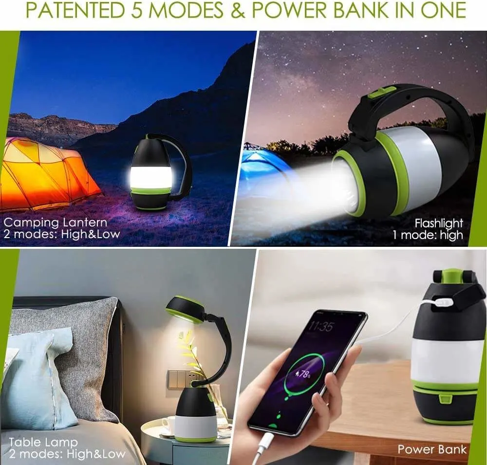 USB Rechargeable Waterproof Table Lamp LED Camping Light