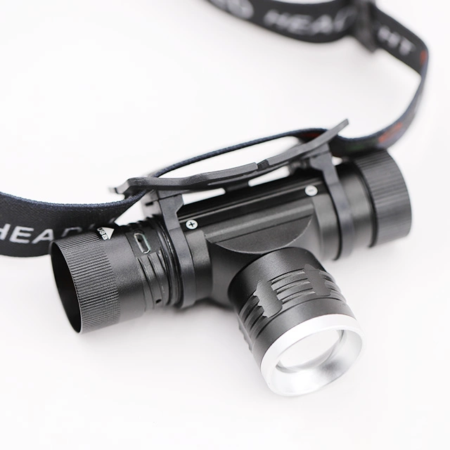 Goldmore11 High Quality USB Rechargeable Waterproof 4 Modes and Adjustable T6 LED Headlamp Flashlight with Aluminum Alloy