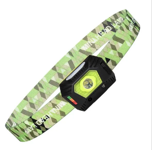 Motion Sensor USB Rechargeable Night Lfishing Headlamp