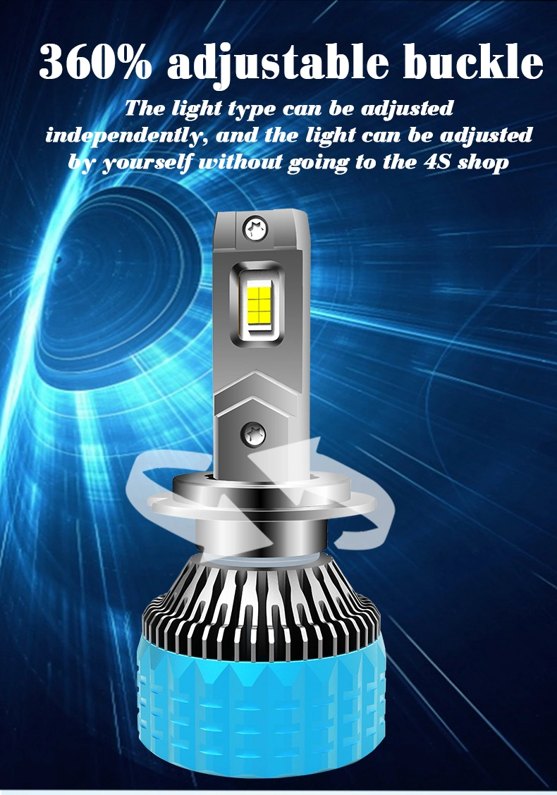 Super Bright Fan 90W 6000K Car Light 9006 H4 H7 H11 LED Lamp Headlight for BMW Toyota