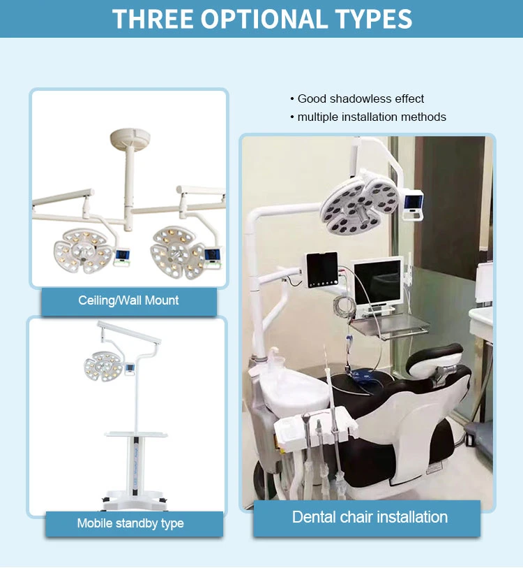 Easy to Operate Double Single Headlight Dental Lamp LED Light with Low Price