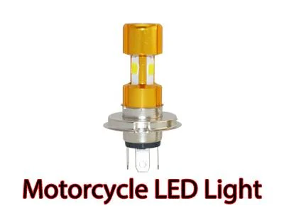 2000lm Motorcycle Headlight H4 Hi Low LED Lights 20W Motor Light Lamp H4 High Power Bulbs Headlight with Angle Ring Red or Blue