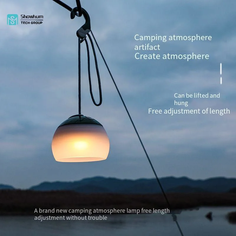 Outdoor Light Waterproof and Bright LED Camp Tent Light Waterproof Camping Light Silicone Hanging Light USB Charging Camping Light