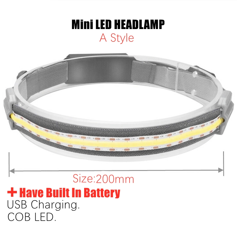 3 Modes Mini LED Headlight Outdoor Running Head Lamp Rechargeable Headlamp