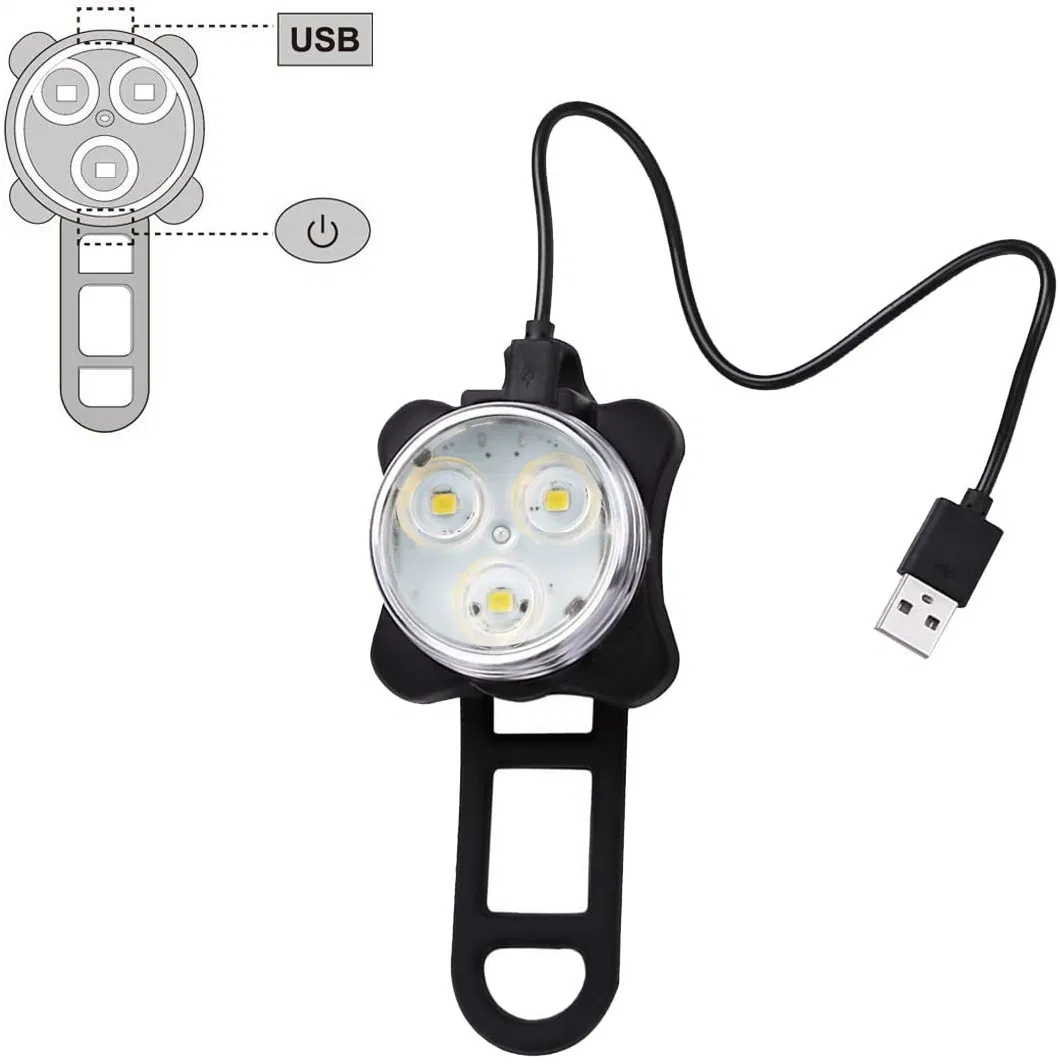 Super Bright Front Headlight and Rear LED Bicycle Light