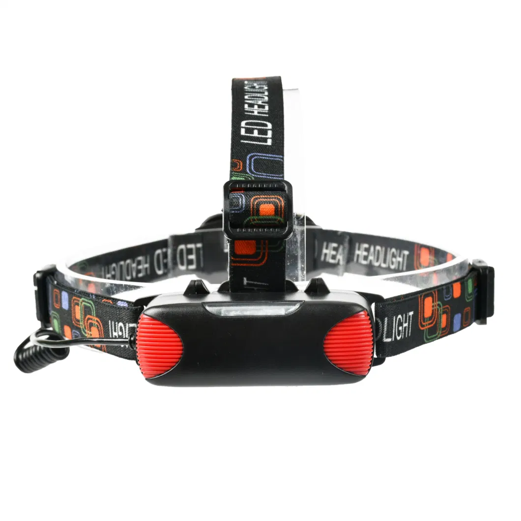 Glodmore2 Factory Supply Adjustable Belt 1*18650 USB Rechargeable Battery LED Headlamp Headlight with 4 Induction Modes