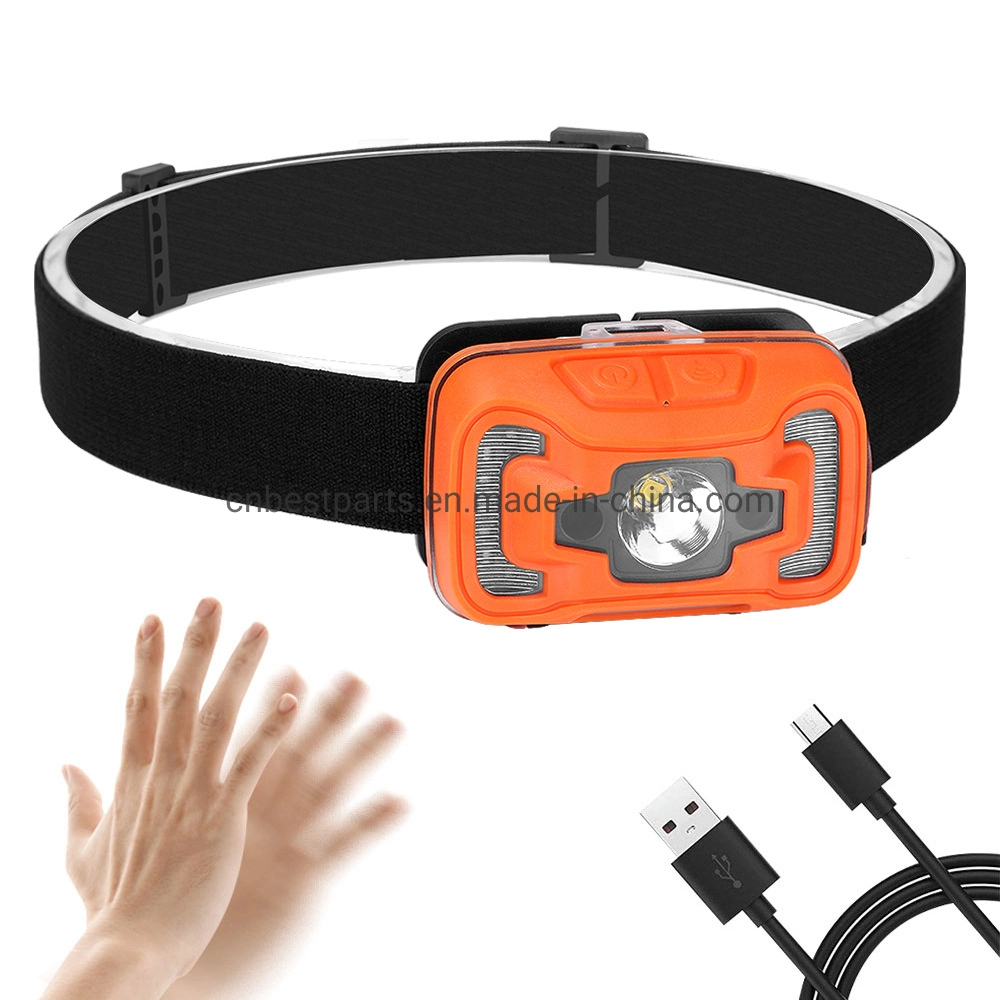 Wholesale Quality Camping Head Torch Lamp Rechargeable Powered Head Torch Light Portable Adjustable Headlight Emergency LED Headlamp