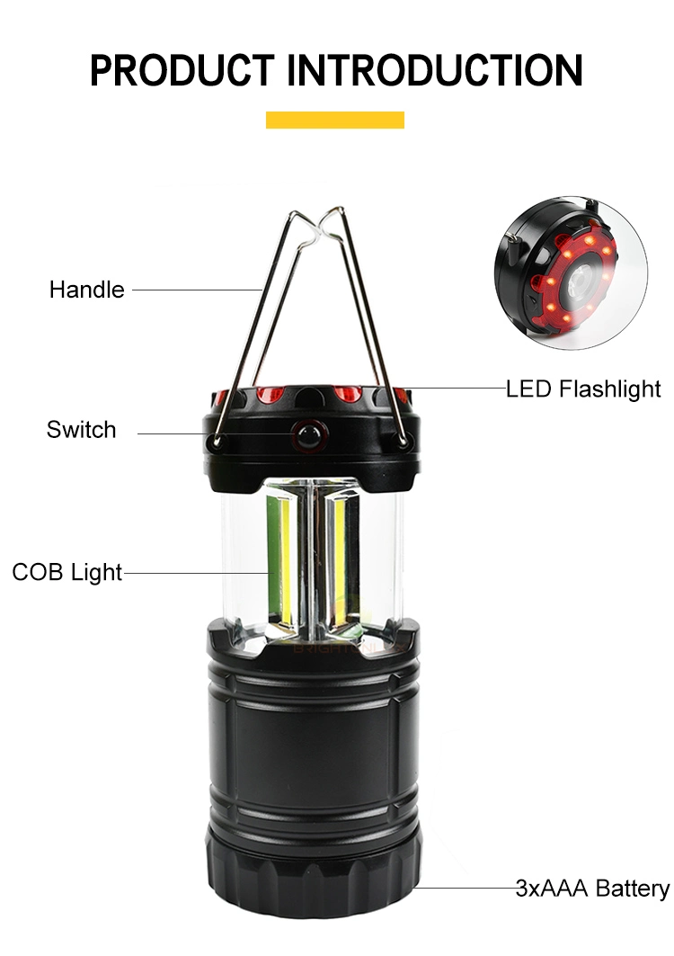 Brightenlux 200 Lumen New Design Sos Mode Mini 360 Lighting Angle 3 in 1 Magnet Camping Light