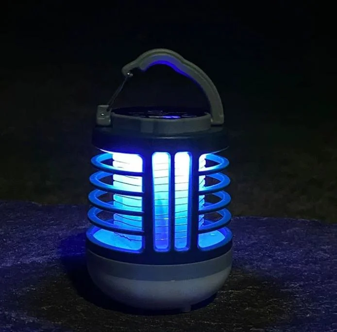 Wholesale Rechargeable Camping Lantern Mosquito Killer Lamp 2 in 1 Electric Shock UV LED Lighting Bug Zapper Bluetooth Speaker Camping Tent Light