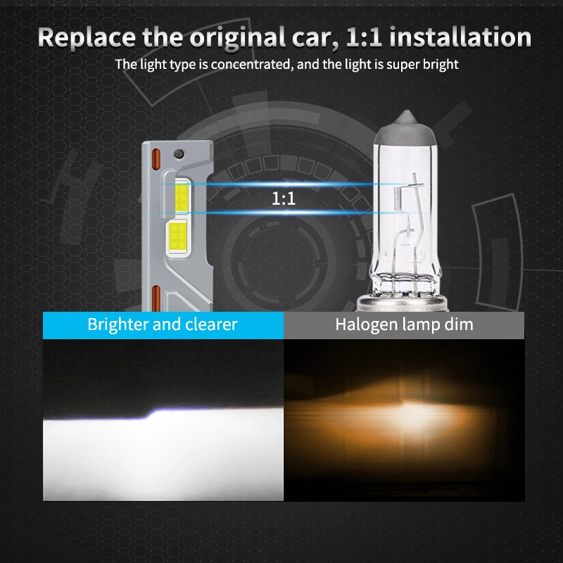 240W 24000lm Evitek N10 Car LED Headlight Bulb 6068 3570 Big LED Chip H4 H7 H11 Luces LED Lamp