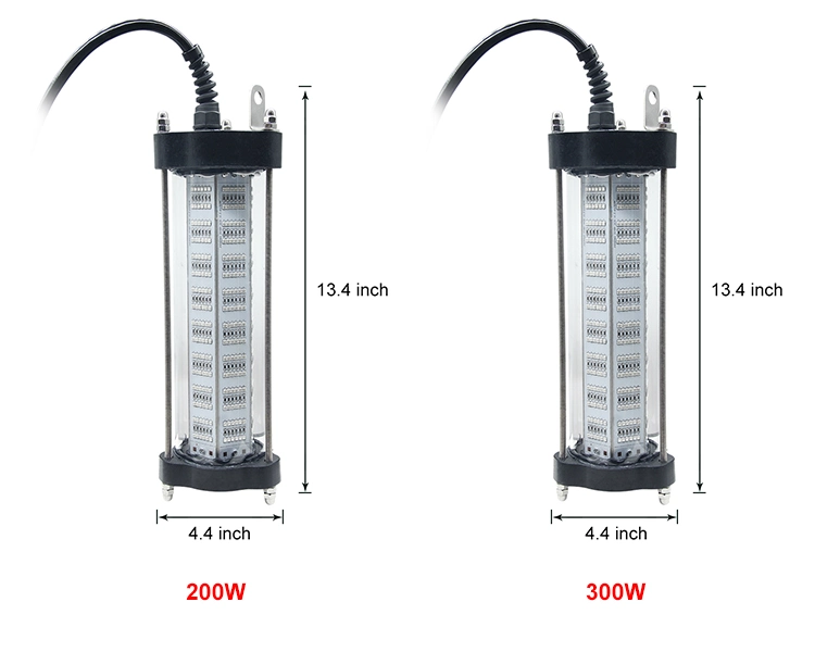 30W 60W 100W 200W 300W 1000W LED Fishing Light Green White Color Underwater LED Fishing Light