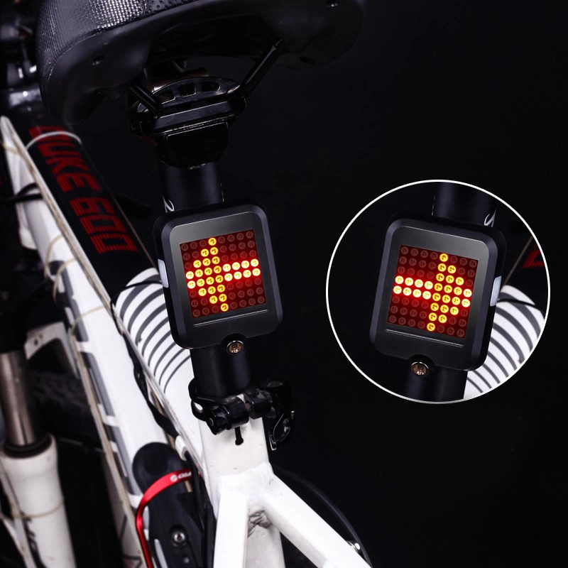 64 LED Lampara Accesorios PARA Bicicleta USB Bike Light Rear Cycling Accessory Intelligent Bicycle Lamp Rear Lights