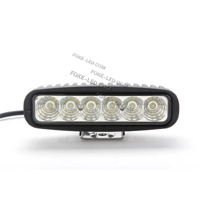 Faro delantero LED de fábrica de 6&quot; 18W con foco de inundación Viga para topadoras de camiones, etc.
