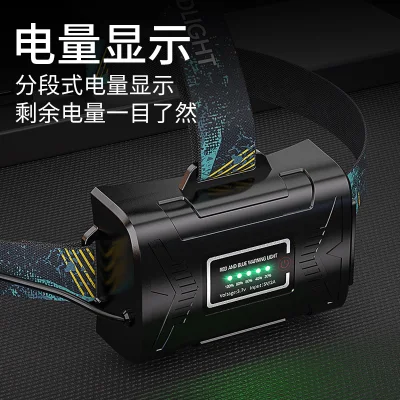 Linterna de alto brillo con cabezal USB recargable Zoom LED Headlamps para camping Con inducción