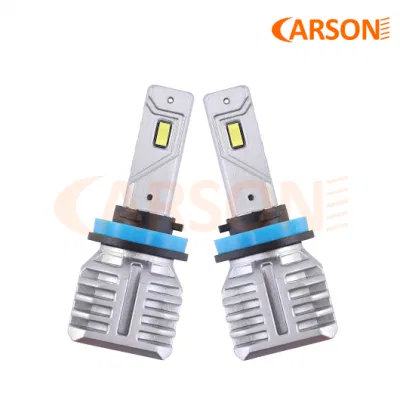 Carson N1s-H11 3570csp 20W 6000K proveedores chinos Baja Precio Auto Linterna FRONTAL LED con ventilador
