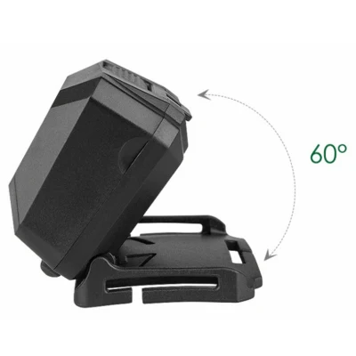 Sensor de movimiento del deporte al aire libre COB 60 grados de ángulo regulable faros recargable