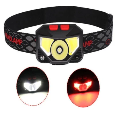  Linterna frontal LED recargable de sensor de movimiento de alta luz