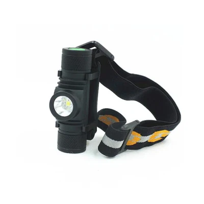 Micro USB de aluminio de alta potencia Rechargeble faros LED