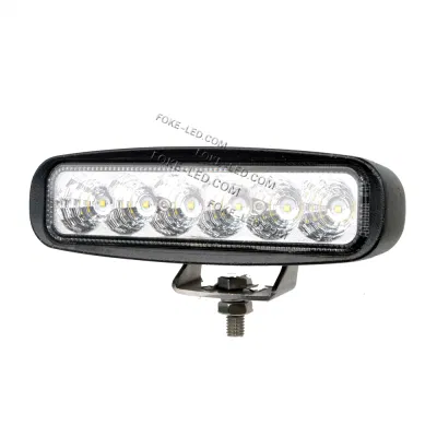 Faro delantero LED de fábrica de 6&quot; 18W con foco de inundación Viga para topadoras de camiones, etc.