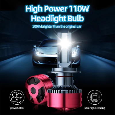 Faros de coche 110W 55W H7 H11 H13 H4 Faros LED para coche