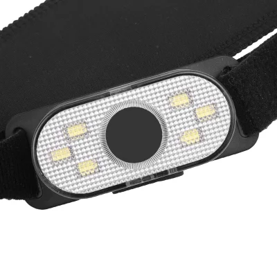 Amazon Hot Sale recargable Mini lámpara de linterna de cabeza con 4 Modos de linterna Rojo Advertencia parpadeante Luz de cabeza ajustable emergencia portátil Faro LED de camping