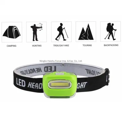 Impermeable al aire libre Camping Jefe de Emergencia linterna LED diadema ajustable Batería Portátil de Faros Faros de LED de mazorca con el modo 3