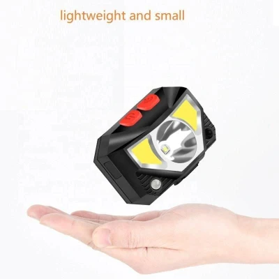 Linterna frontal LED recargable de sensor de movimiento de alta luz