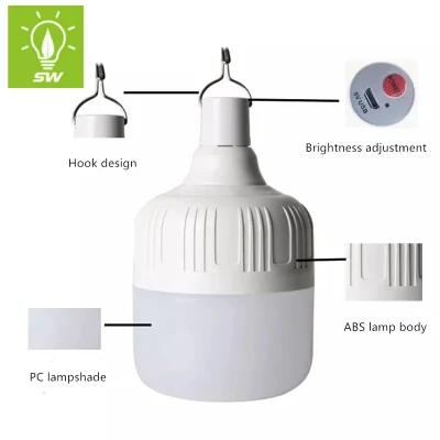 LED linterna recargable para acampar Mosquito Lámpara LED recargable 2000mAh 4000mAh 6000mAh de pared LED LED de montaje en superficie de la luz de salida de señal de salida de emergencia