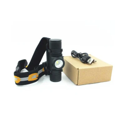 Micro USB de aluminio de alta potencia Rechargeble faros LED