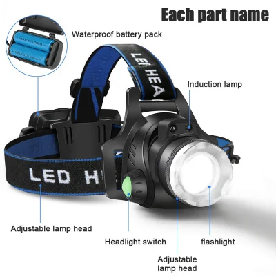 Linterna LED recargable, Super brillante IPX4