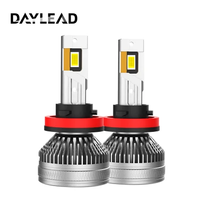 Daylead High Power 130W 13000lm Bulbos de coche H4 H1 H11 Linterna frontal LED CANbus H7