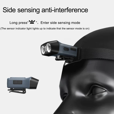Nuevo sensor impermeable para exteriores COB faro LED para noche Pesca corriendo Camping