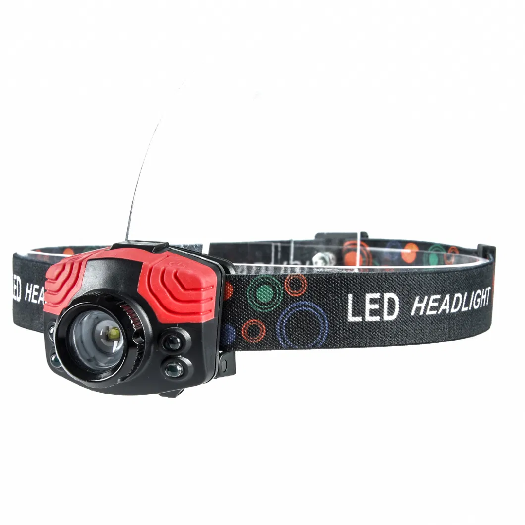 Yichen Zoomable USB Rechargeable LED Headlamp with Red Light