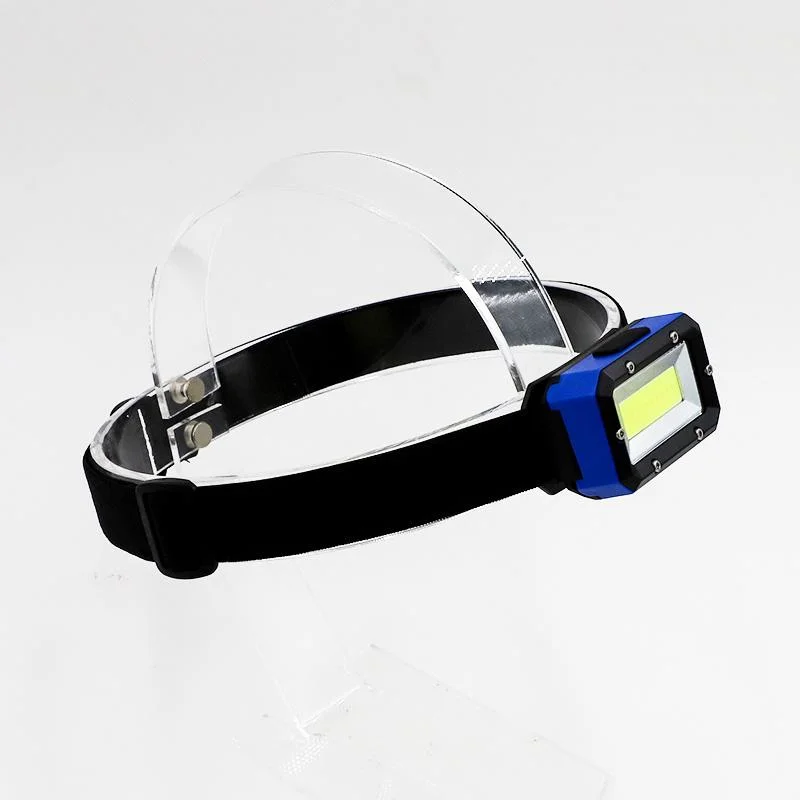 Goldmore9 ABS PS Material COB LED Headlight Headlamp Powered by Dry Battery with 110lm Brightness Press Switch