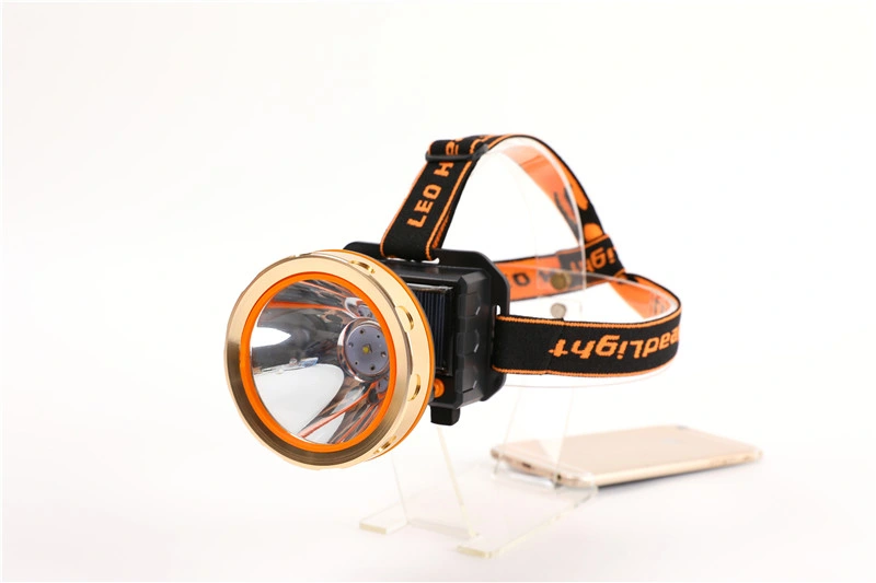 New Product High Power USB Rechargeable Built-in Battery High Lumens Power Bank Solar LED Headlamp